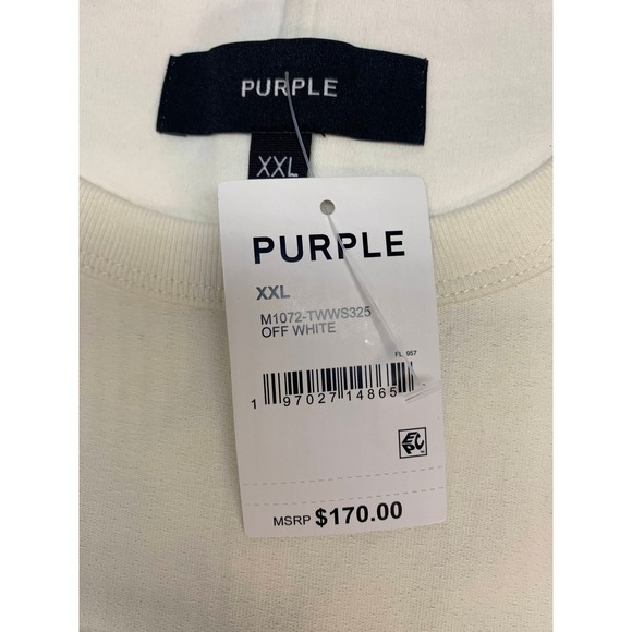 Purple Brand Mens Sleeveless Paint Splatter T-Shirt Off White XXL M1072-TWWS325 - Picture 9 of 11
